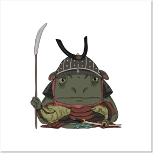 Samurai frog Posters and Art